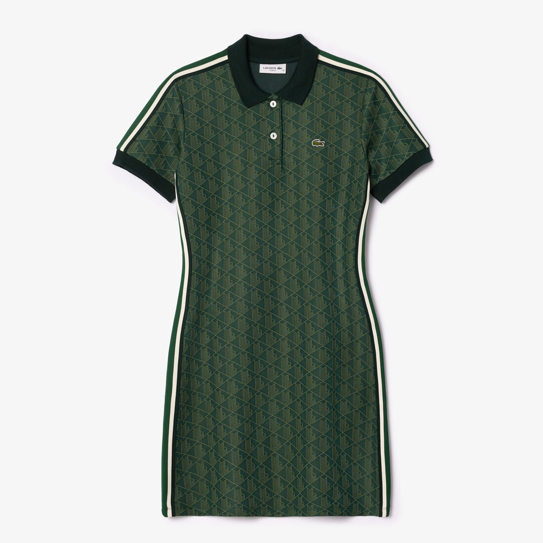 Slim Fit Monogram Jacquard Polo Dress Slim Fit Monogram Polo Dress - EF2655-00-ICL