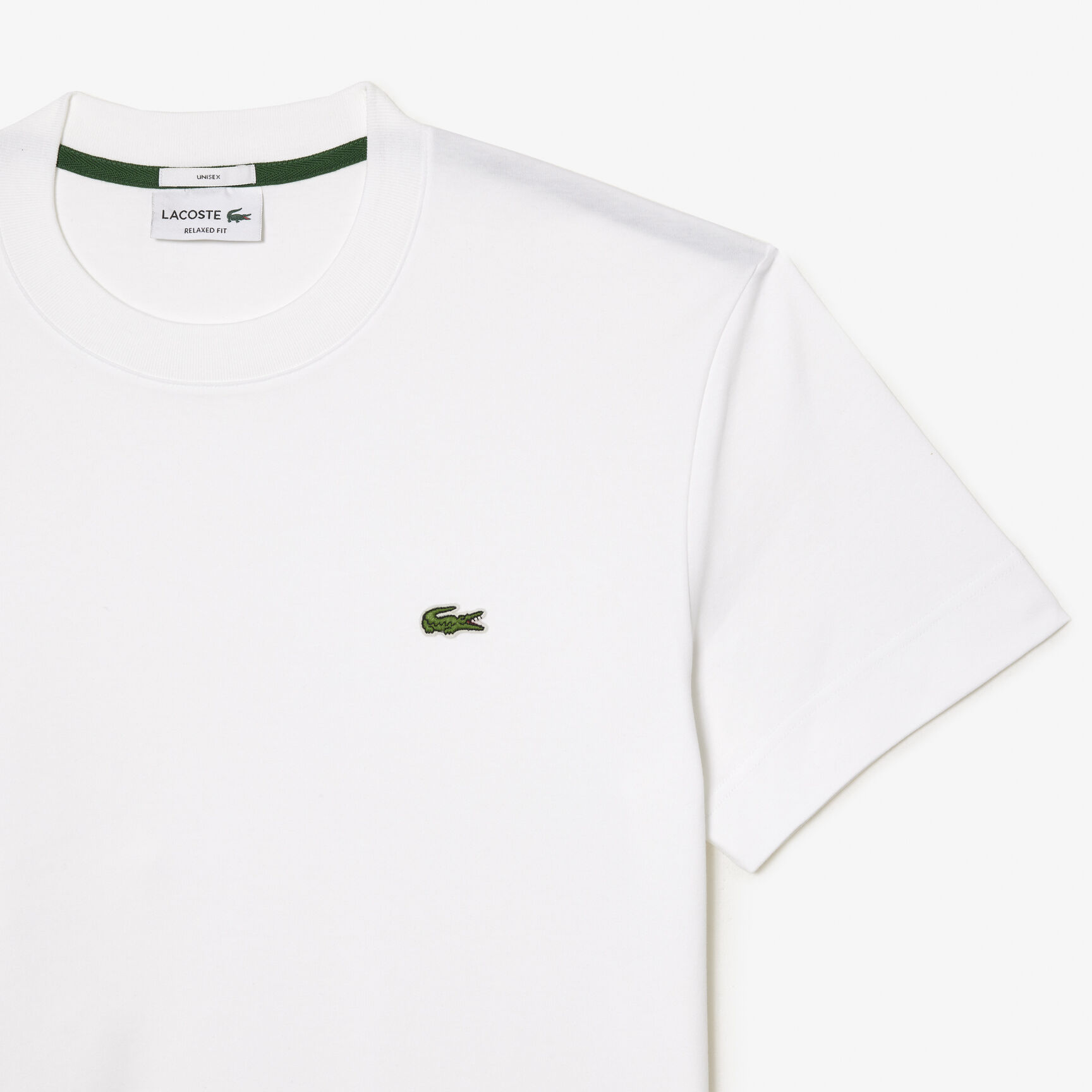 قطعة بيجامة علوية برقبة بلون مغاير Unisex Crew Neck Organic Cotton T-shirt - TH1708-00-001