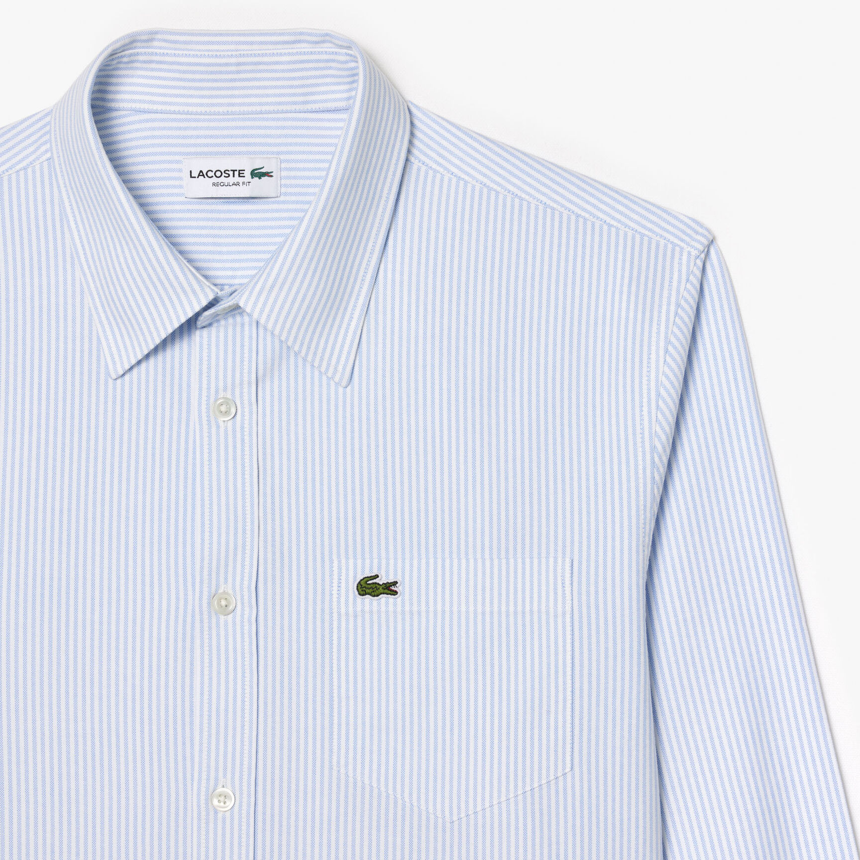 قميص أكسفورد مخطط بقصّة عادية Regular Fit Striped Oxford Shirt - CH5625-00-E7B