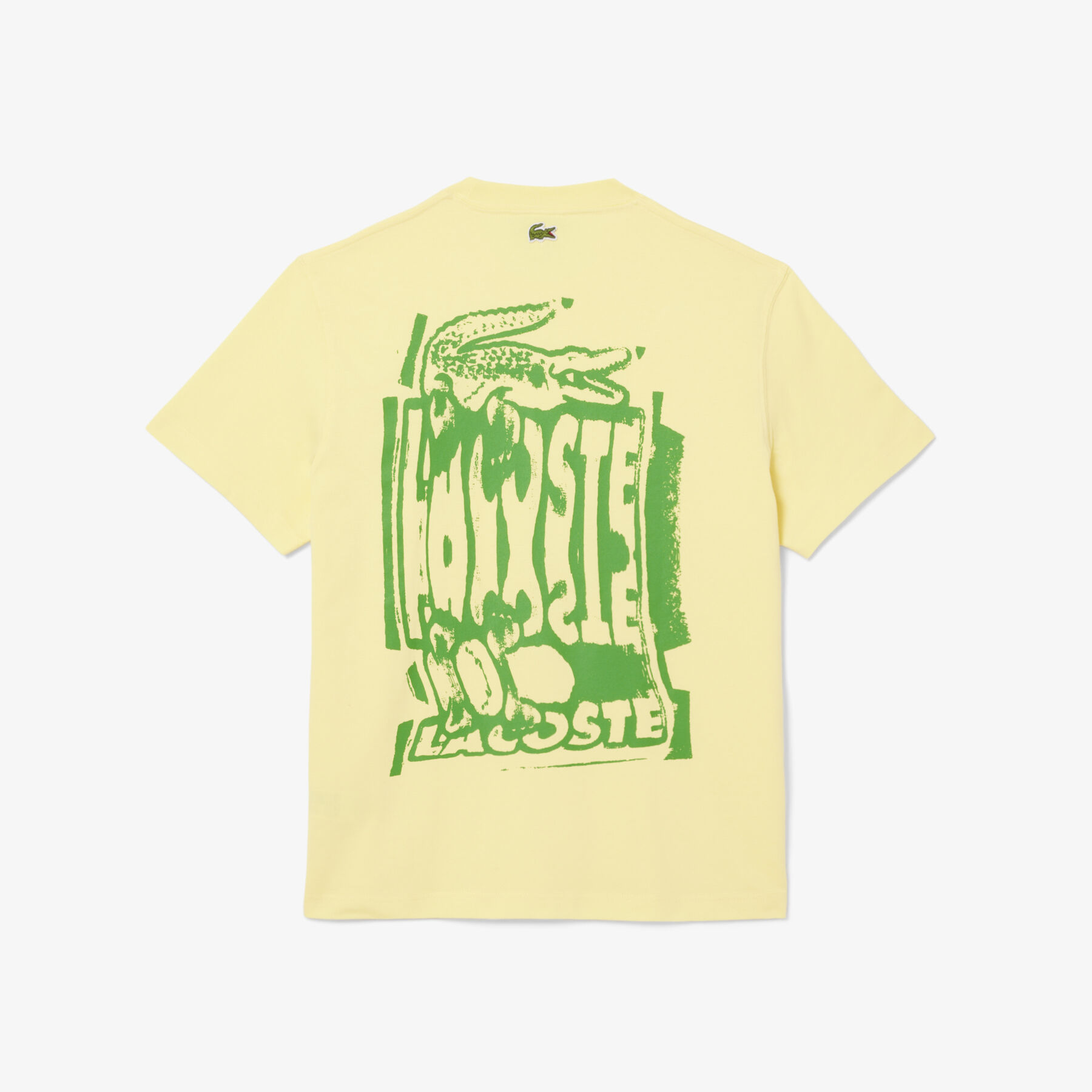 lacoste cotton jersey graphic t shirt