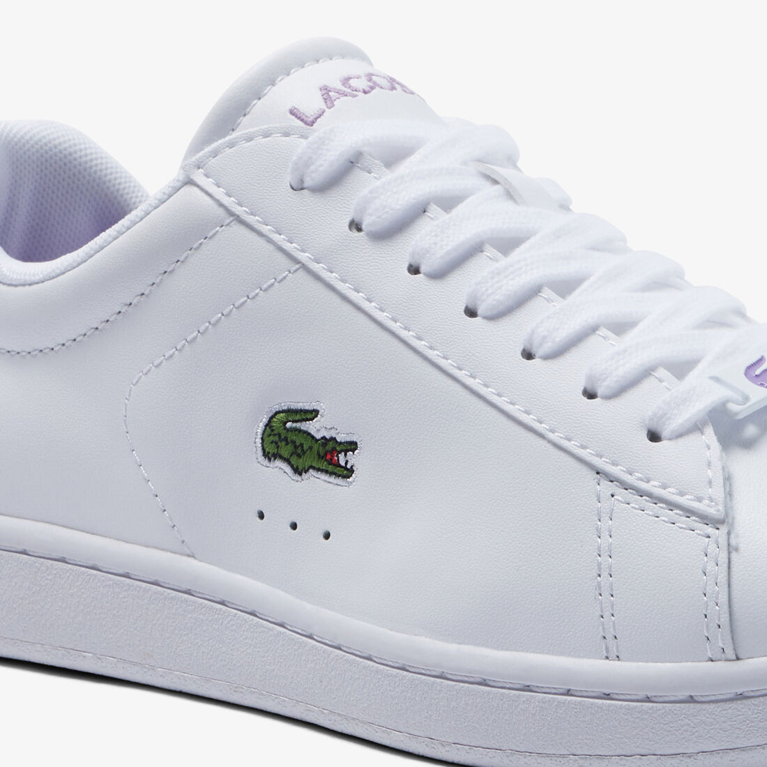 Women's Lacoste Carnaby Leather Popped Heel Sneakers Women's Lacoste Carnaby Leather Popped Heel Sneakers