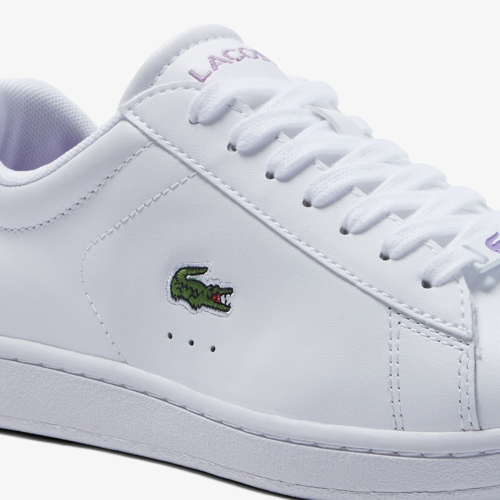 Women's Lacoste Carnaby Leather Popped Heel Sneakers Women's Lacoste Carnaby Leather Popped Heel Sneakers