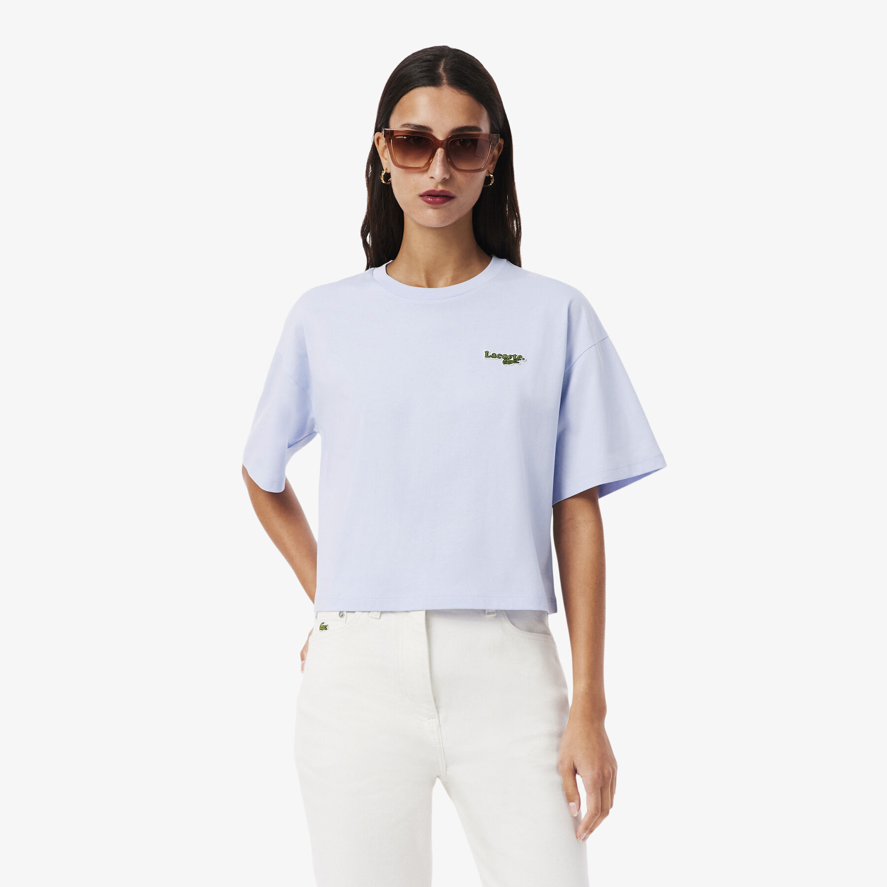 lacoste casual cotton jersey t shirt