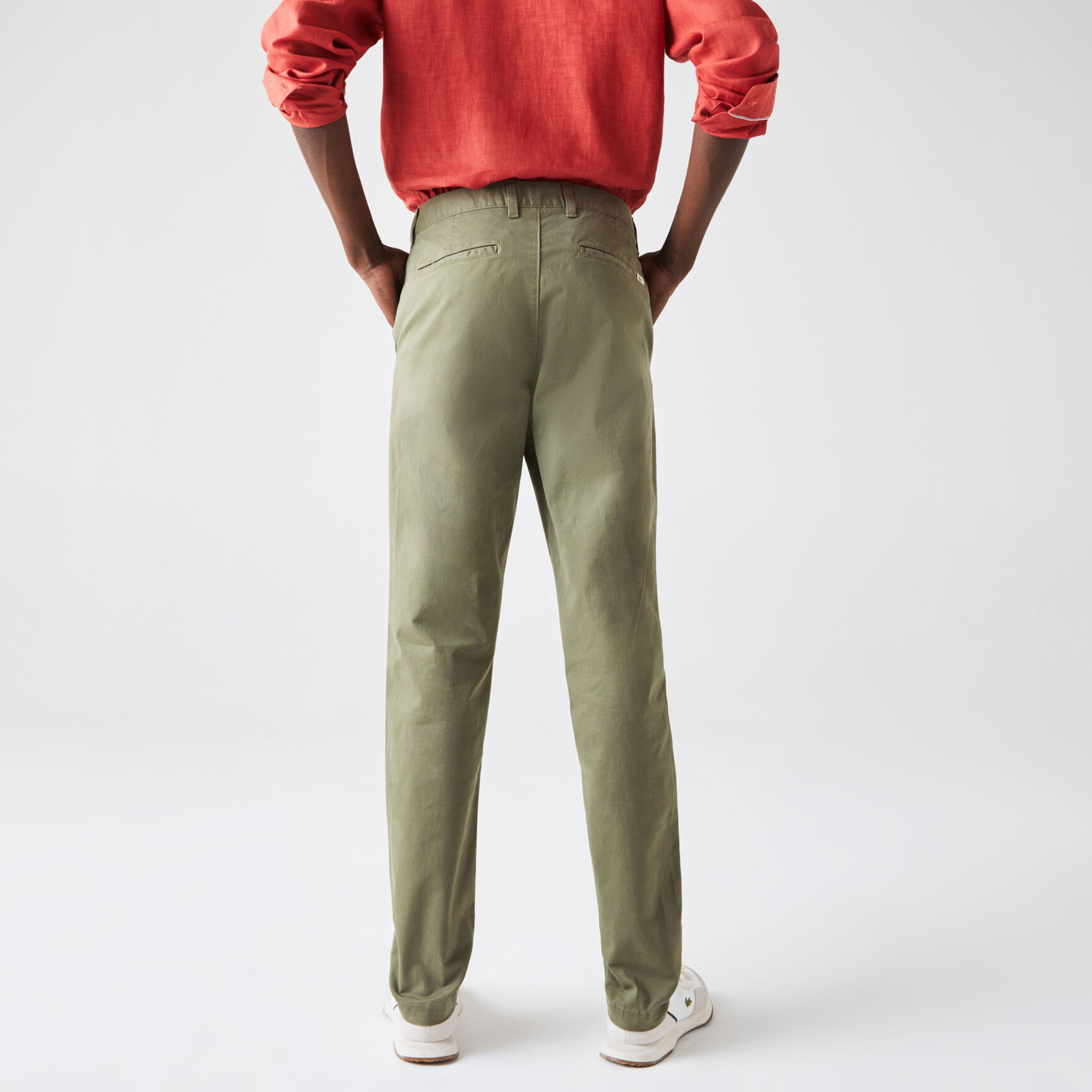 بنطال التشينو من الجبردين المرن بقصة ضيقة للرجال بنطال التشينو من الجبردين المرن بقصة ضيقة للرجال