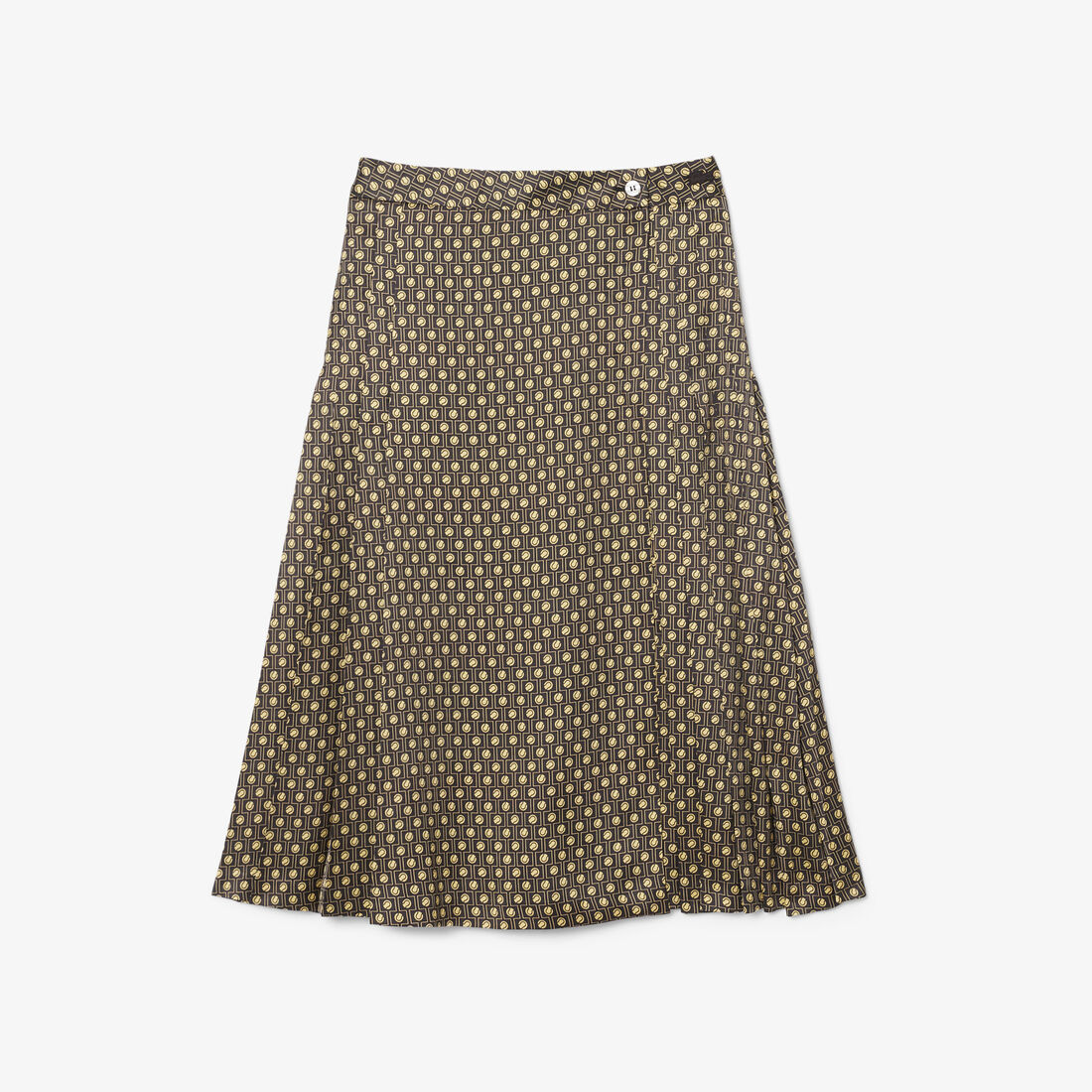 تنورة ميدي مطبوعة بكسرات Printed pleated Midi Skirt - JF0253-00-4IZ