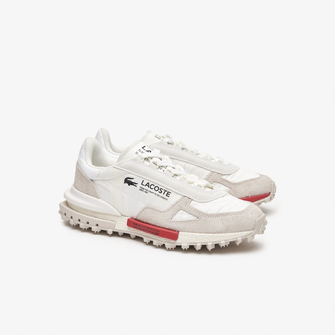 سنيكرز إيليت أكتيف قماش يحمل اسم الماركة للرجال Men's Elite Active Branded Textile Trainers - 46SMA0008-286