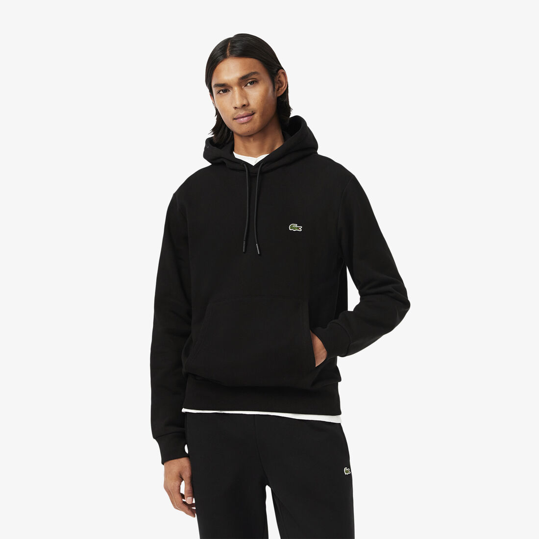 Men's Lacoste Organic Cotton Hooded Jogger Sweatshirt - SH9623-00-031