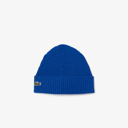 Rib Knit Brushed Wool Beanie
