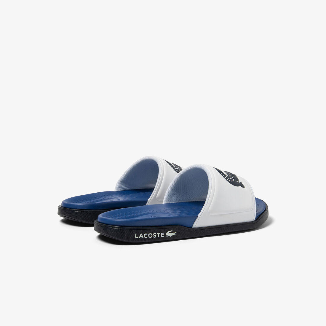 Men's Lacoste Croco Dualiste Synthetic Slides Men's Lacoste Croco Dualiste Synthetic Slides
