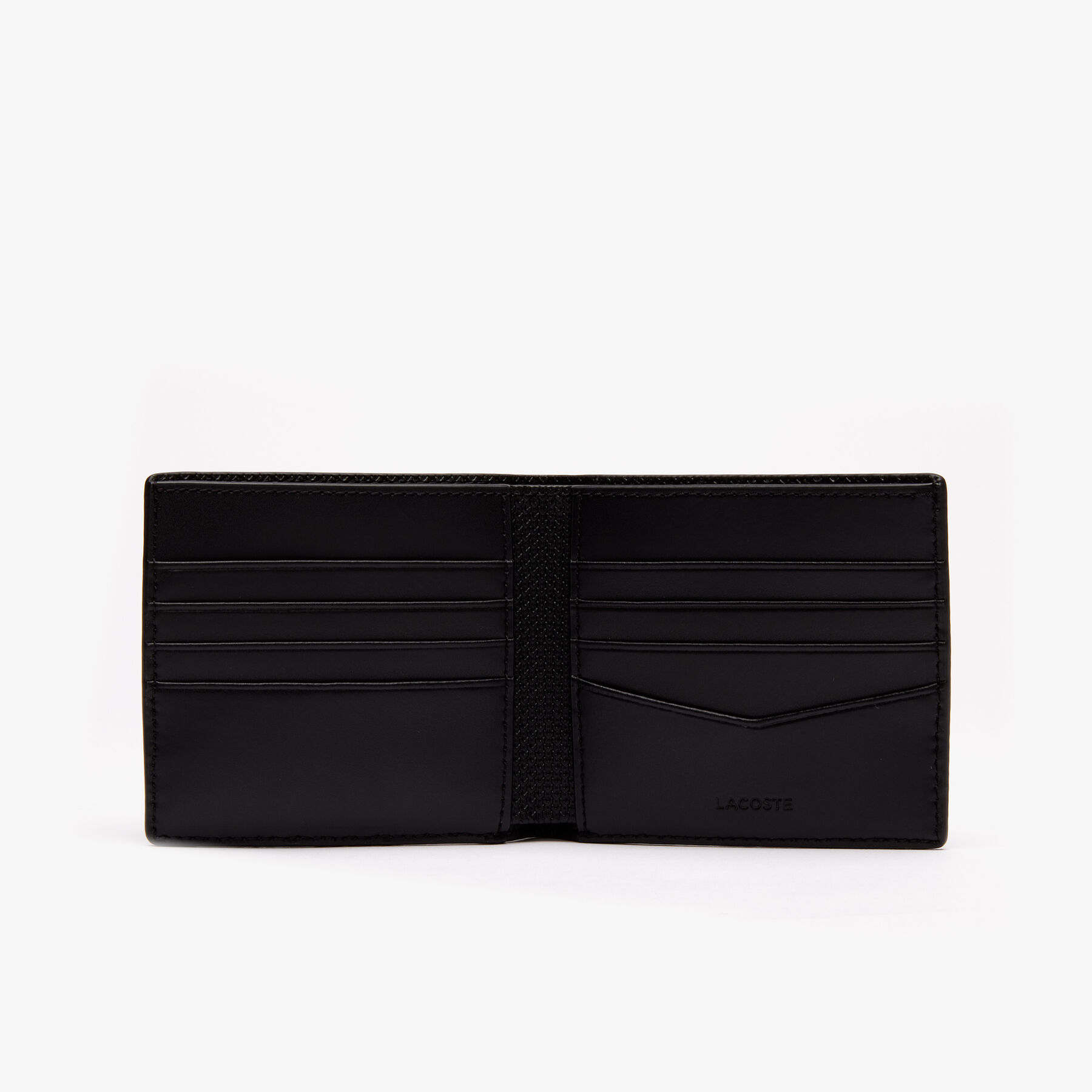 Men's Chantaco Piqué Leather 8 Card Holder And Wallet lacoste men s chantaco piqu leather 8 card holder and wallet