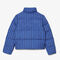 lacoste hooded monogram print puffer jacket with puffed croc at back