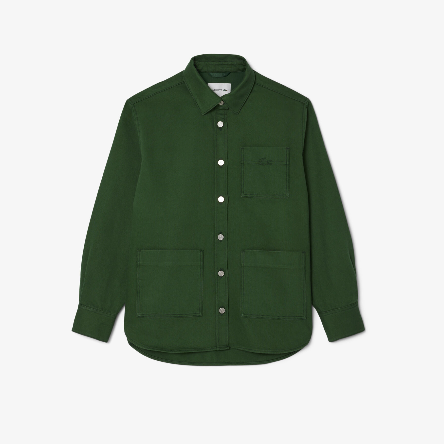 Oversized Denim Overshirt lacoste oversized denim overshirt