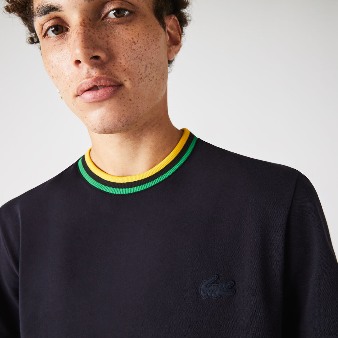 Men's Crew Neck Ultra-Light Breathable Pique T-shirt