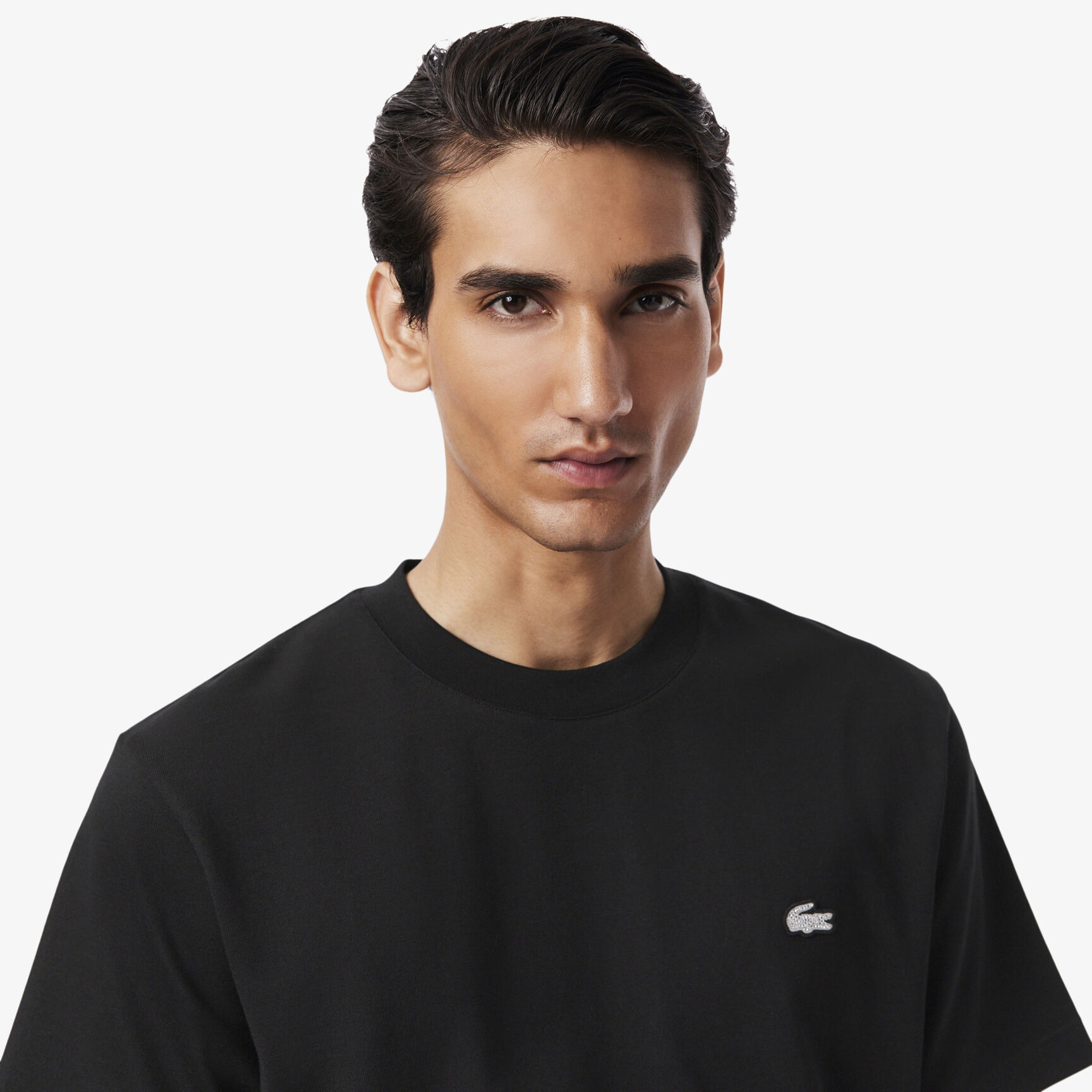 Diamante Crocodile Cotton T-shirt - TH6883-00-031