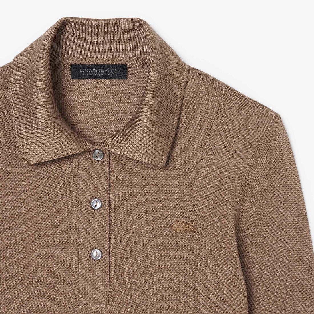 Runway Slim Fit Long Silk Sleeved Polo Shirt Runway Slim Fit Long Silk Sleeved Polo Shirt - PF3054-00-52I