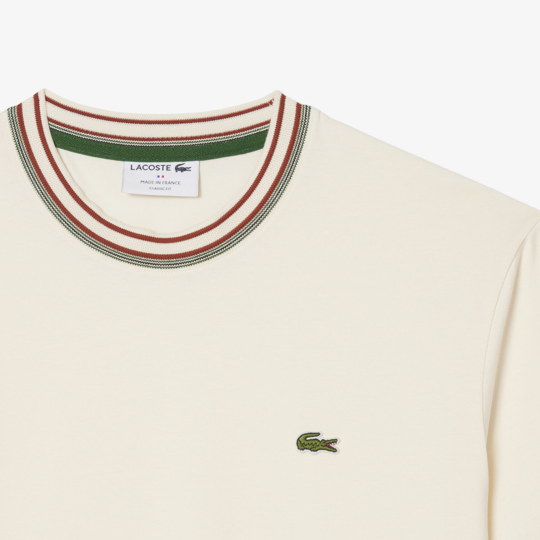 French Made Stripe Neck T-shirt - TH5455-00-XFJ