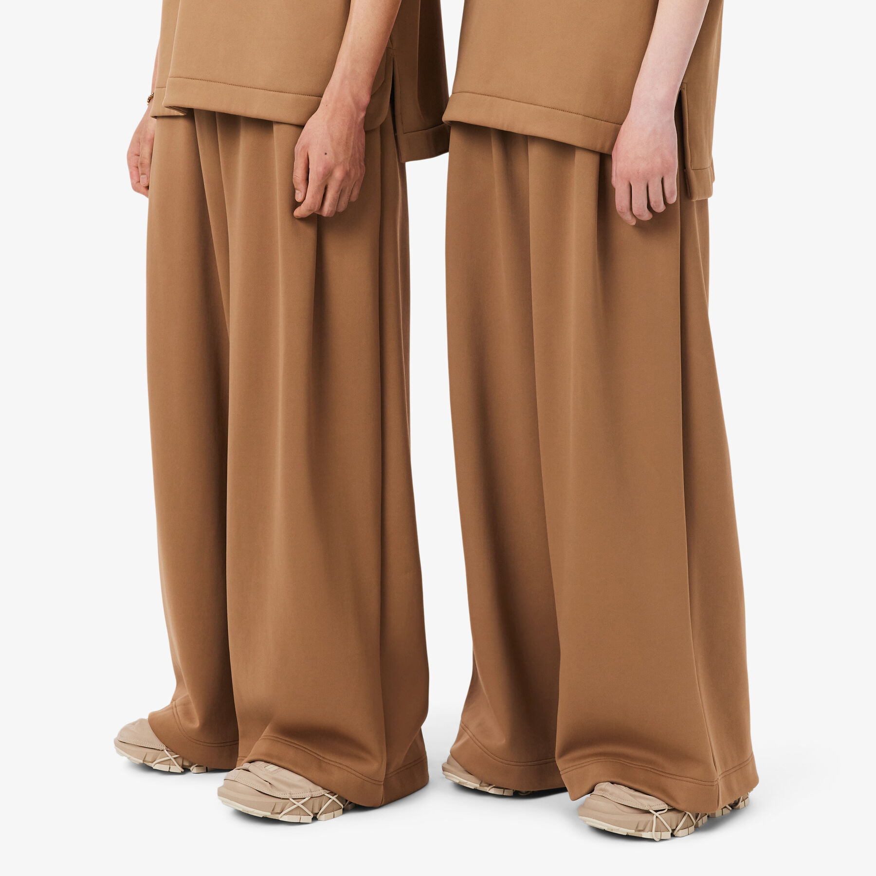 Runway Pleated Satin Joggers lacoste runway pleated satin joggers