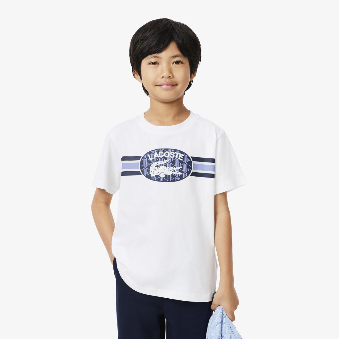 Monogram Print Cotton T-shirt - TJ0850-00-001