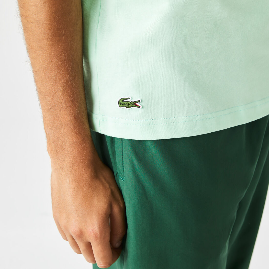 تيشيرت لاكوست بقصة عادية وشعار التمساح بحجم كبير للرجال تيشيرت لاكوست بقصة عادية وشعار التمساح بحجم كبير للرجال