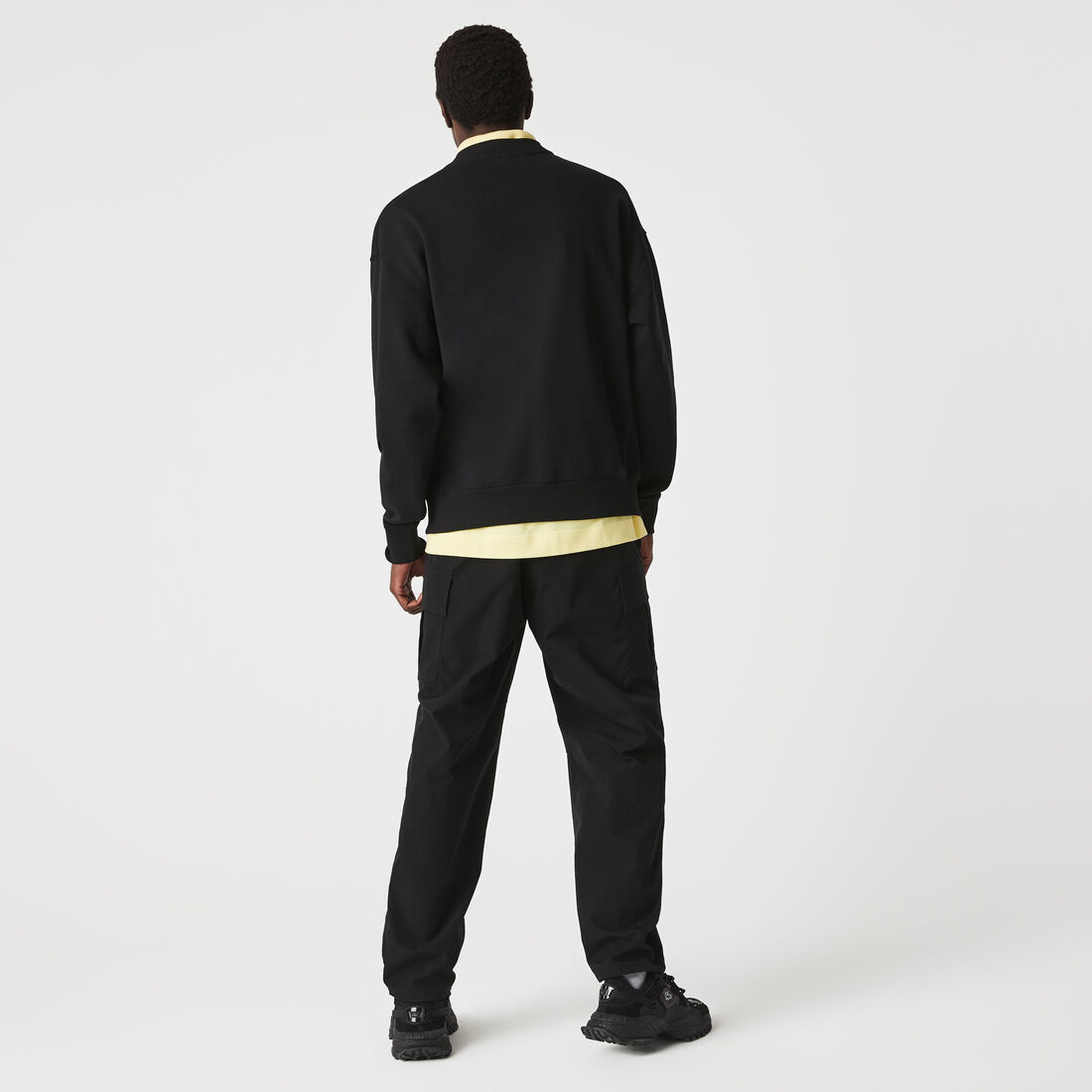 Unisex Lacoste L!VE Loose Fit Embroidered Fleece Sweatshirt Unisex Lacoste L!VE Loose Fit Embroidered Fleece Sweatshirt