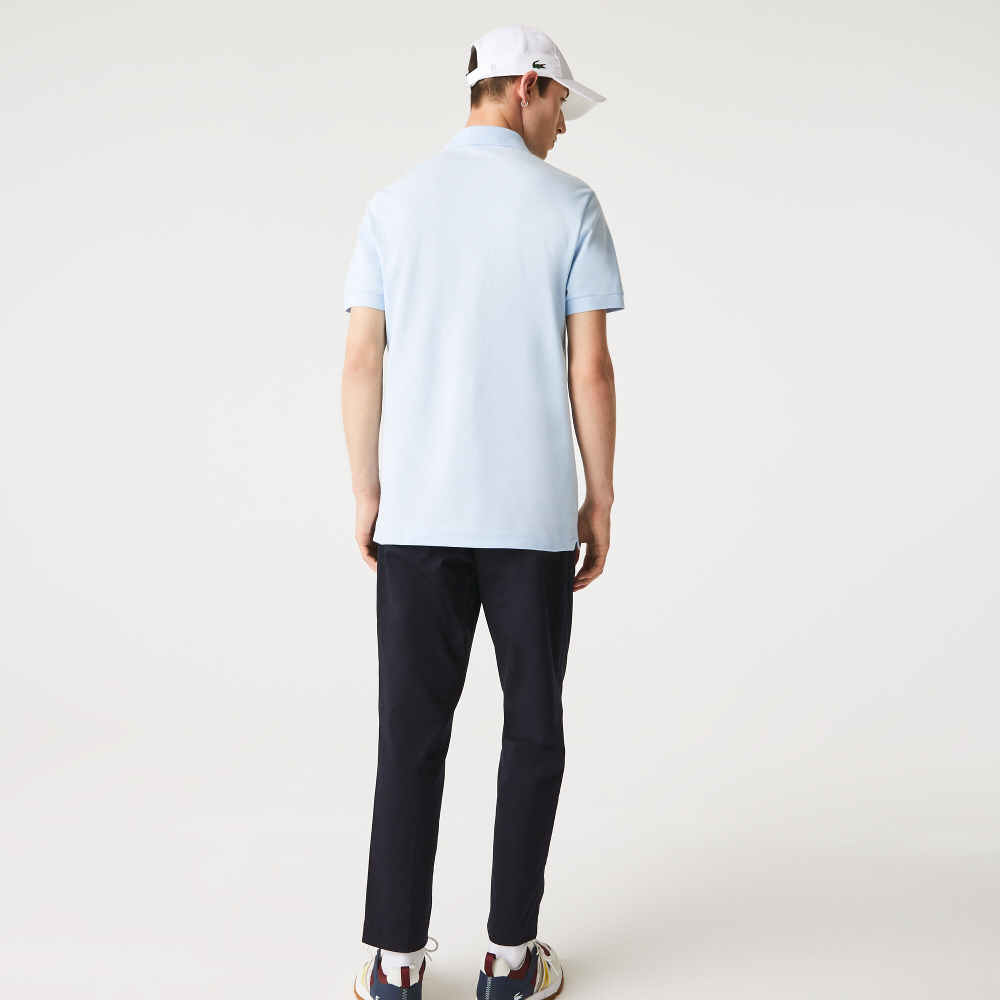 Men's Lacoste Paris Polo Shirt Regular Fit Stretch Cotton Piqué