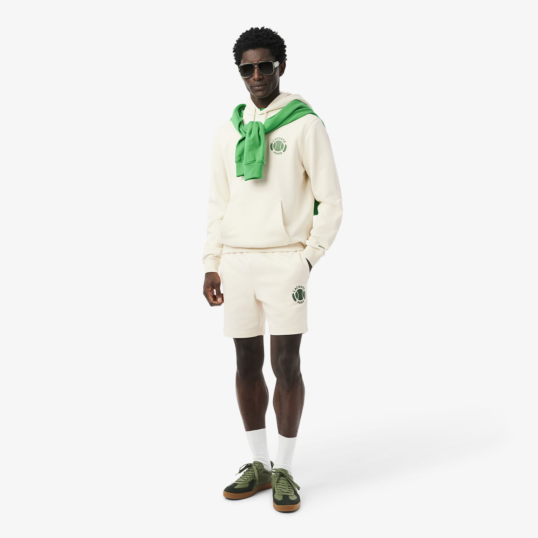 شورت من الصوف بطباعة ثلاثية الأبعاد بمقاس عادي Regular Fit 3D Print Fleece Shorts - GH9708-00-XFJ