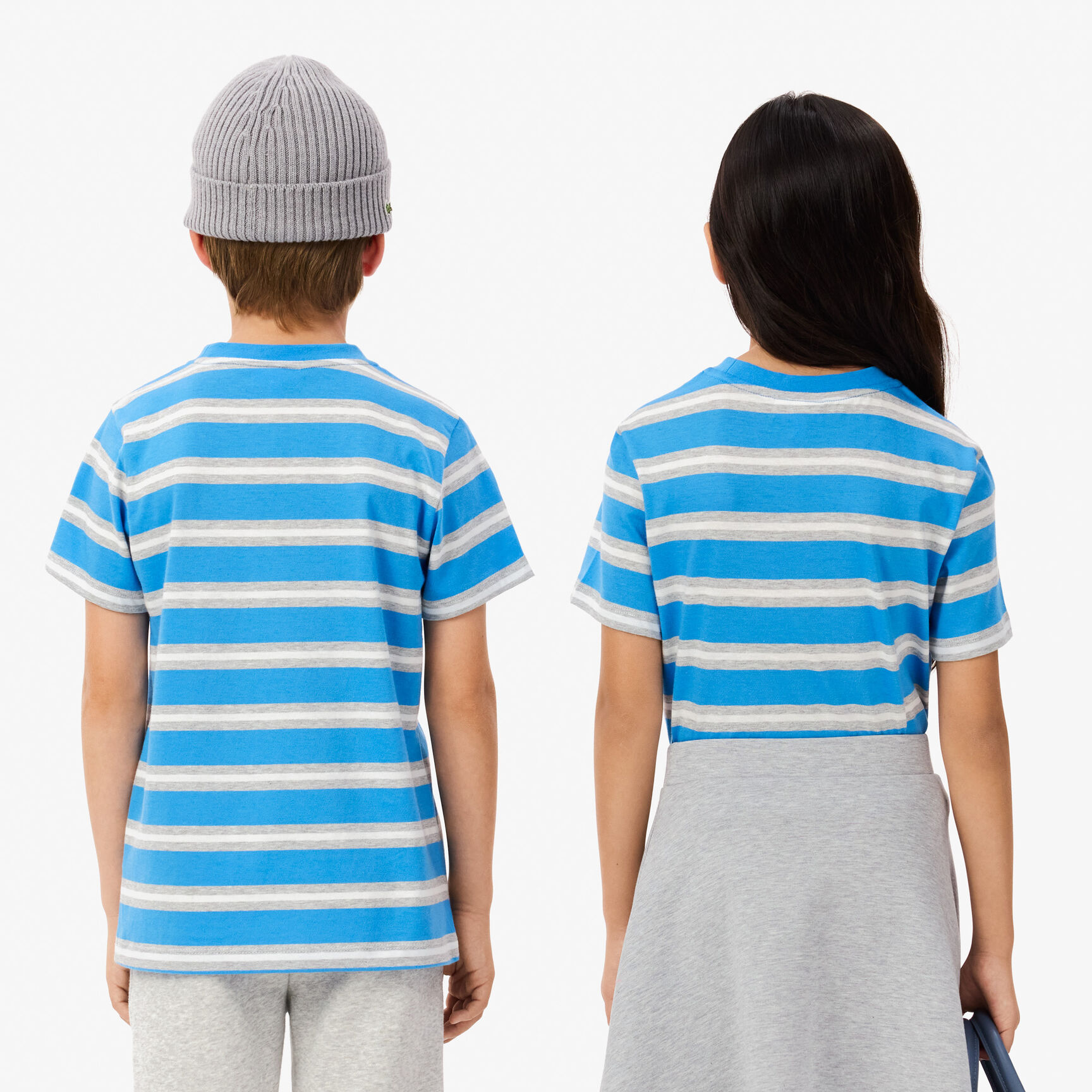 Kids' Lacoste Stripe Print Cotton Jersey T-shirt Kids' Lacoste Stripe Print Cotton Jersey T-shirt - TJ7122-00-IAI