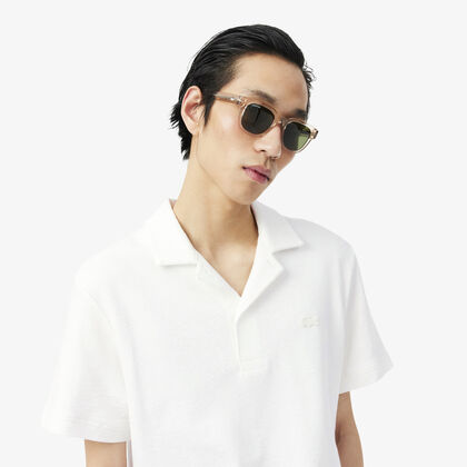 Classic Fit Textured Polo Shirt