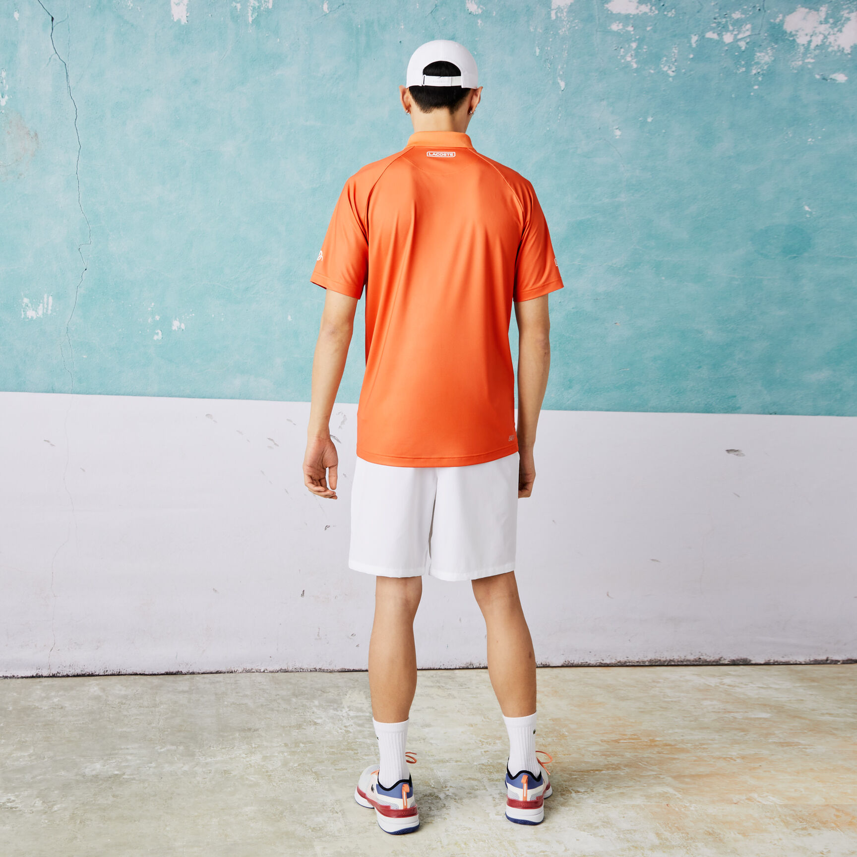 تيشيرت بولو مطاطي مطبوع للرجال مجموعة Lacoste SPORT x Novak Djokovic تيشيرت بولو مطاطي مطبوع للرجال مجموعة Lacoste SPORT x Novak Djokovic