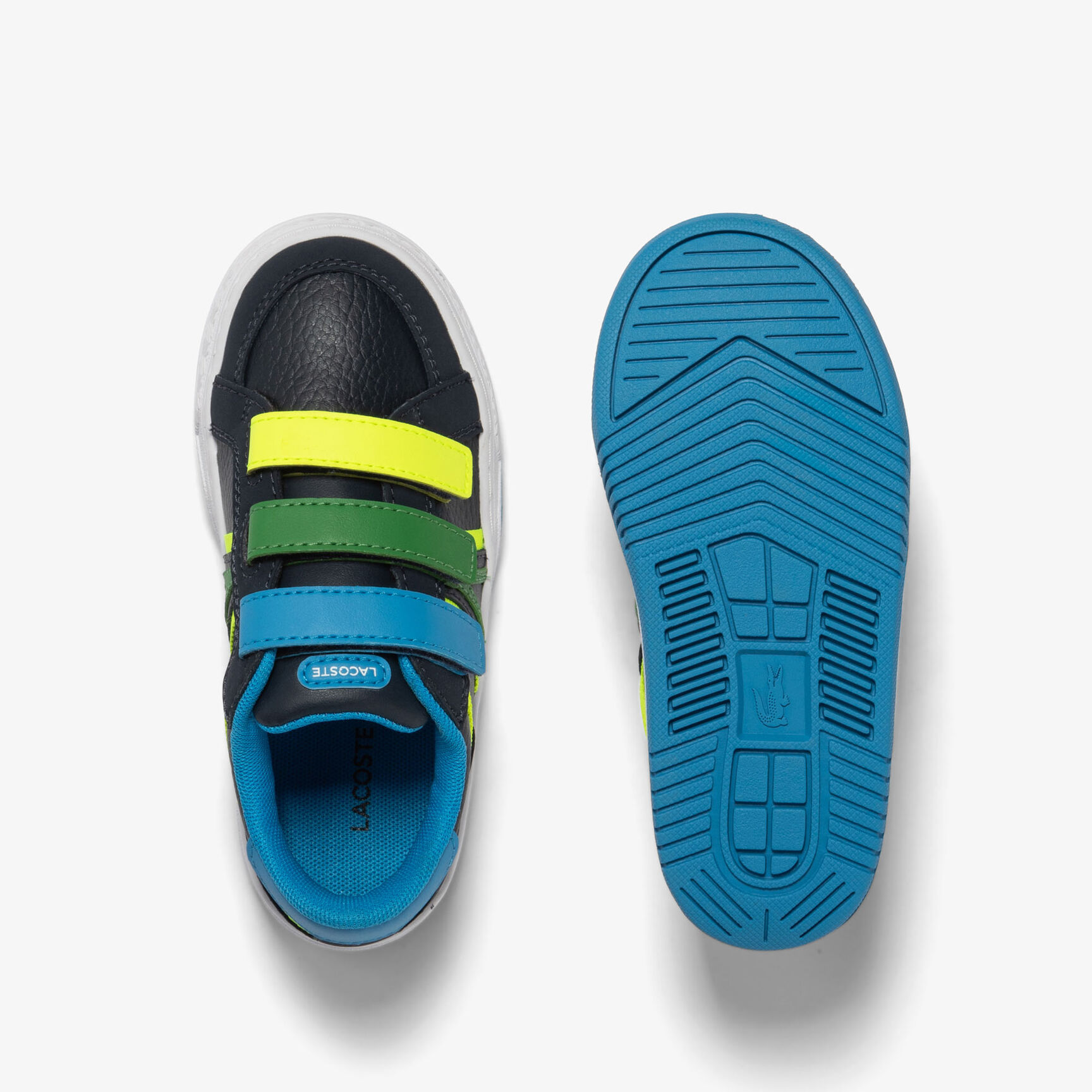 سنيكرز لاكوست L001 من خامات صناعية بثلاثة ألوان للرضع