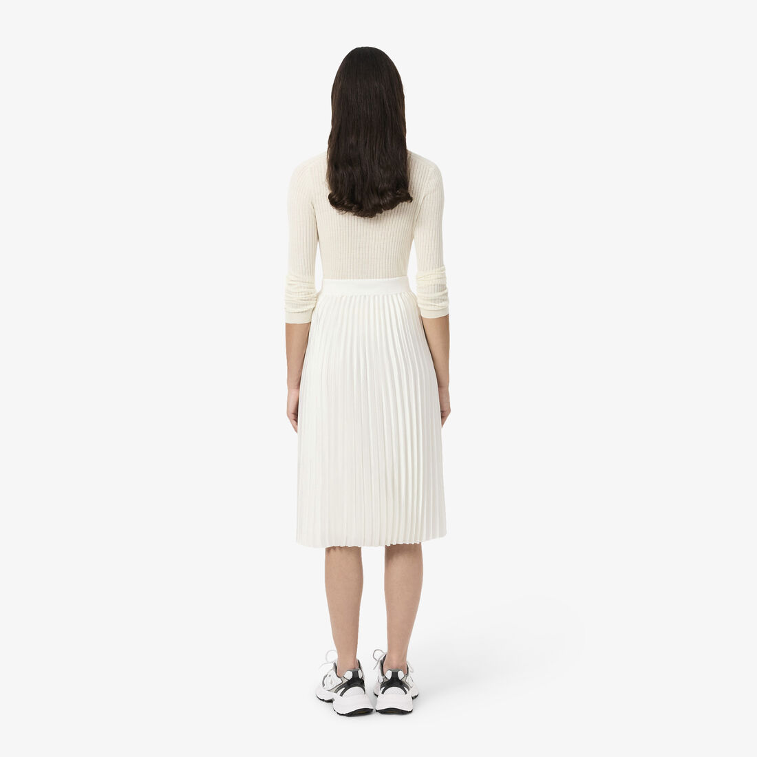 تنورة ميدي من الساتان المطوي Pleated Satin Midi Skirt - JF5605-00-70V