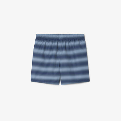 Striped Taffeta Swim Trunks
