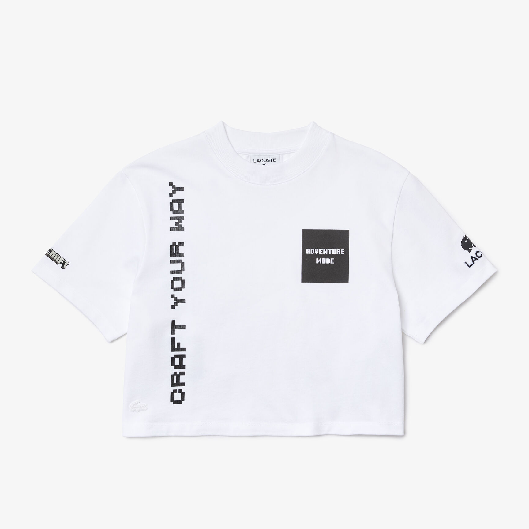 Women's Lacoste L!VE x Minecraft Short Organic Cotton T-Shirt