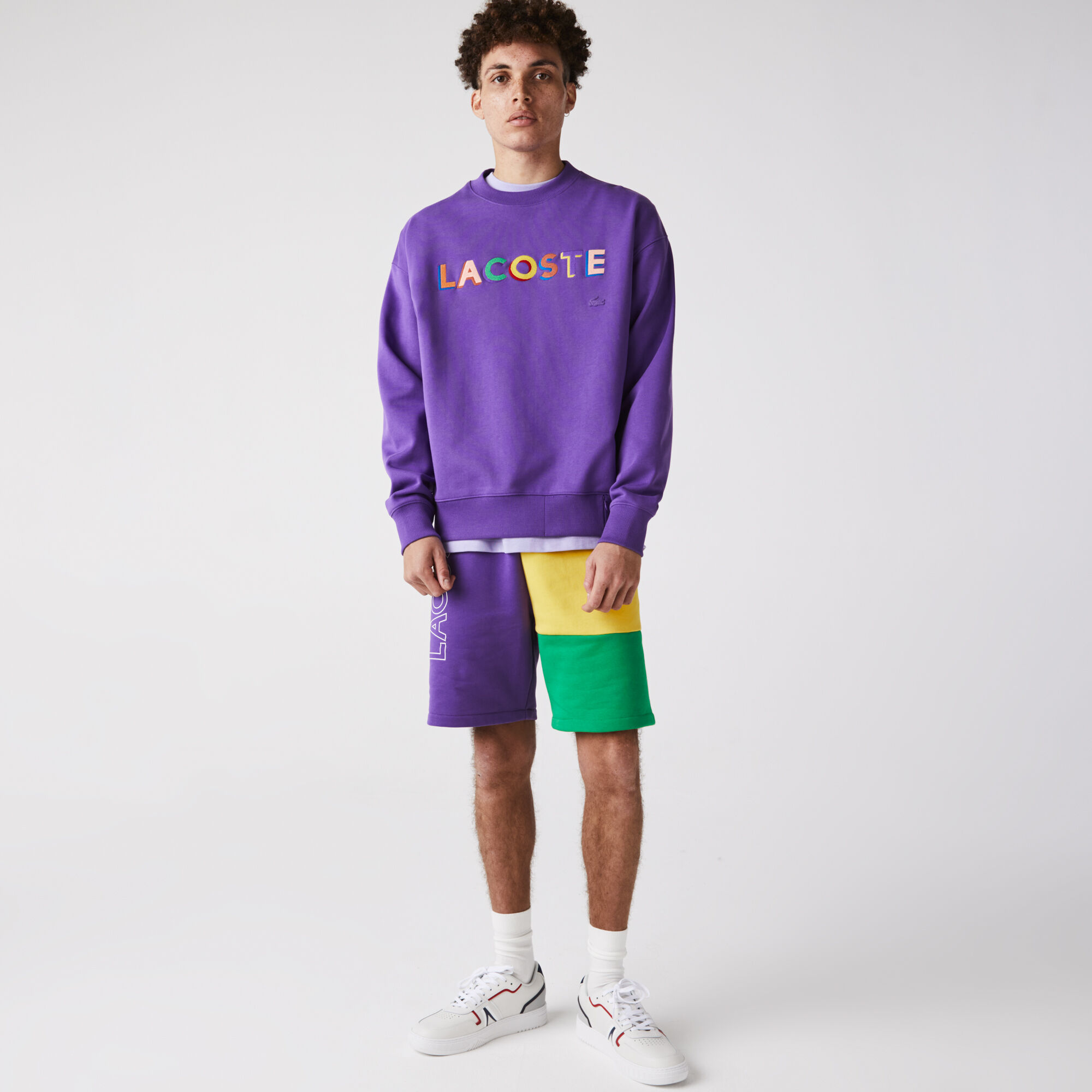 Men's Lettered Colorblock Fleece 