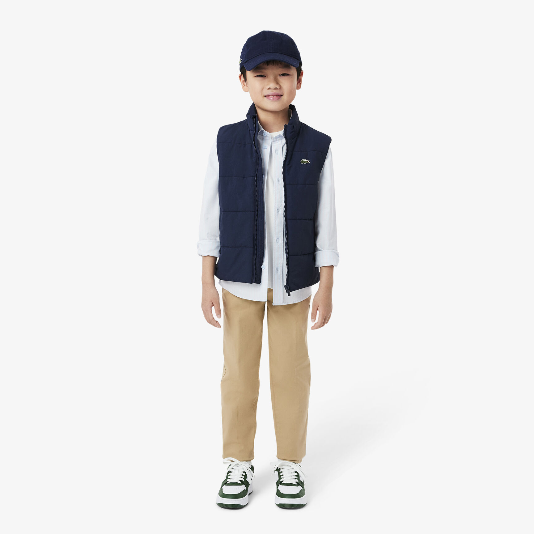Boys' Lacoste Stretch Cotton Gabardine Chinos - HJ9701-00-02S
