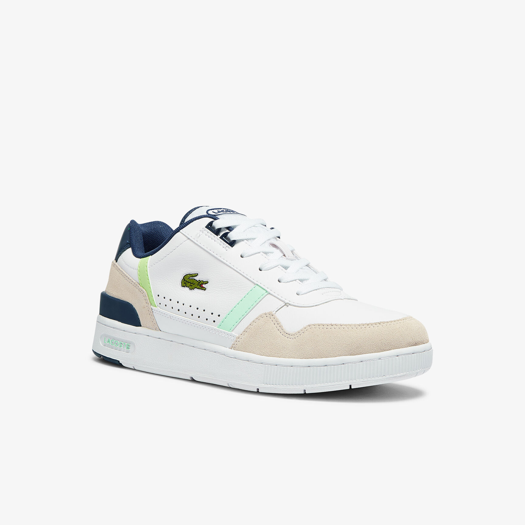 Men's T-Clip Leather Citrus Accent Trainers Men's T-Clip Leather Citrus Accent Trainers