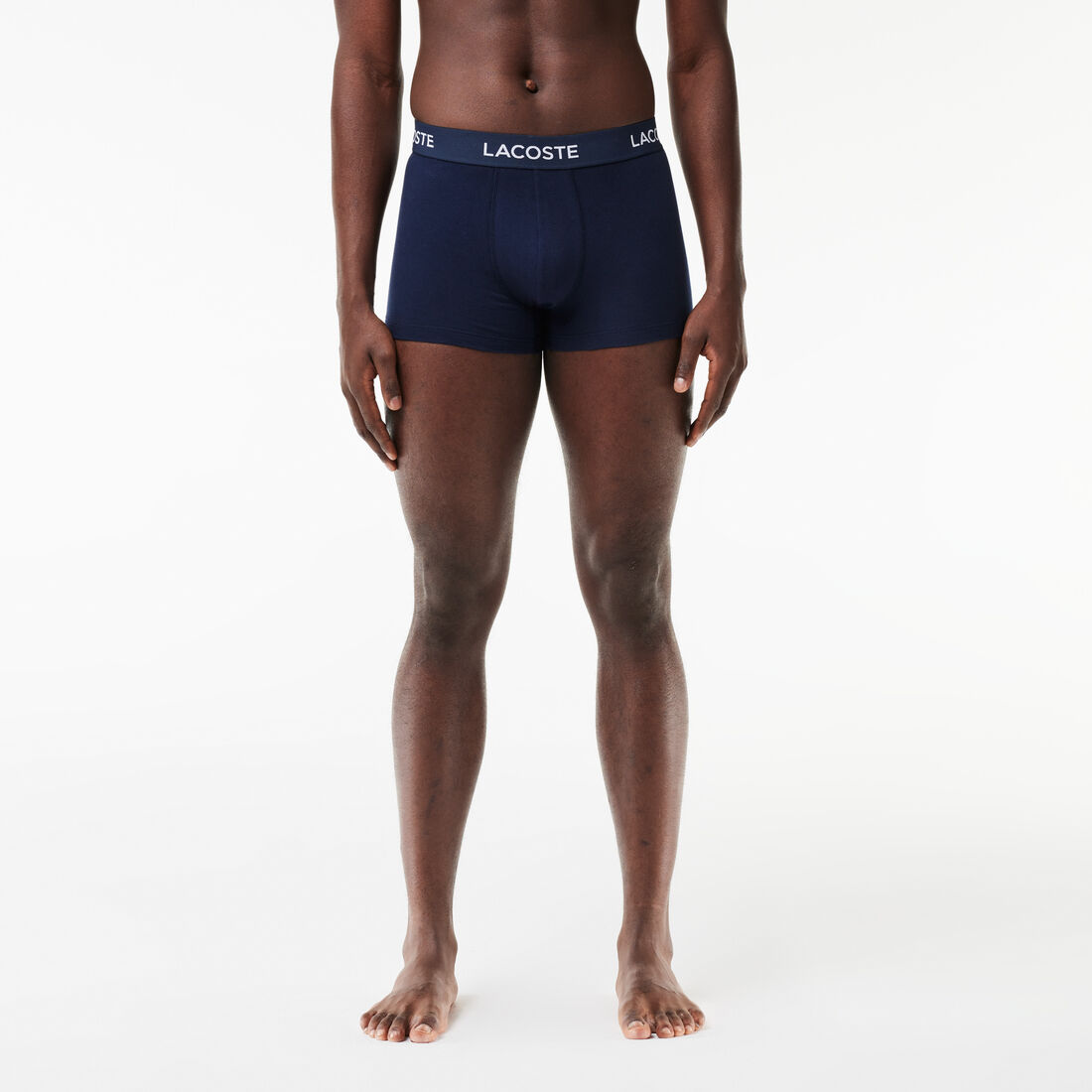 مجموعة من 3 سراويل داخلية للرجال لاكوست Men's 3-Pack Lacoste Logo Waist Trunks - 5H7686-00-EV9