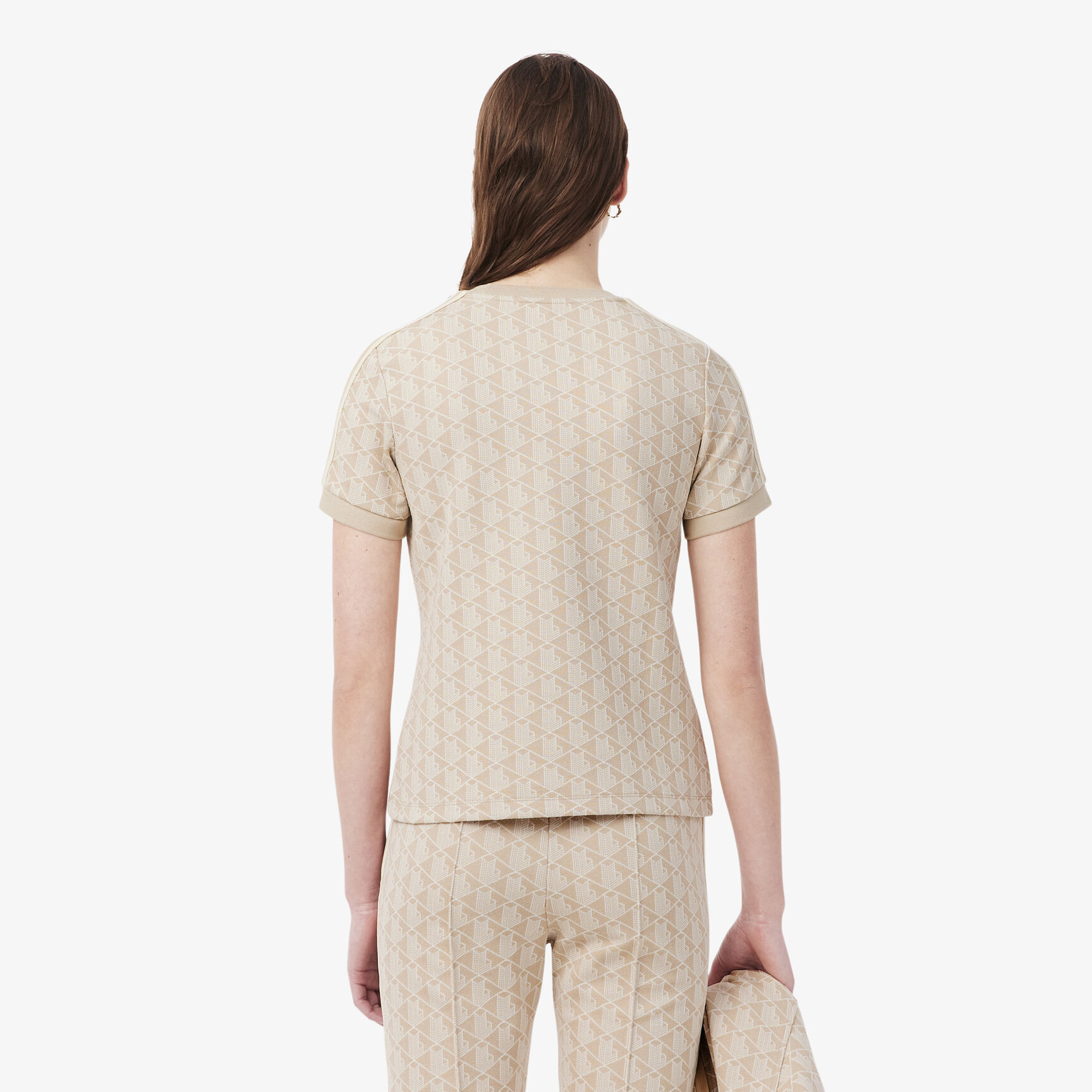 Slim Fit Monogram Jacquard T-shirt Slim Fit Monogram Jacquard T-shirt - TF3244-00-8GI