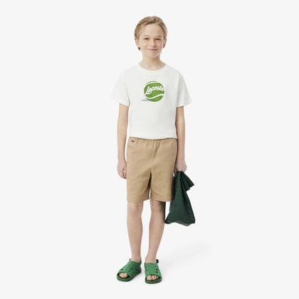 lacoste stretch cotton twill chino shorts