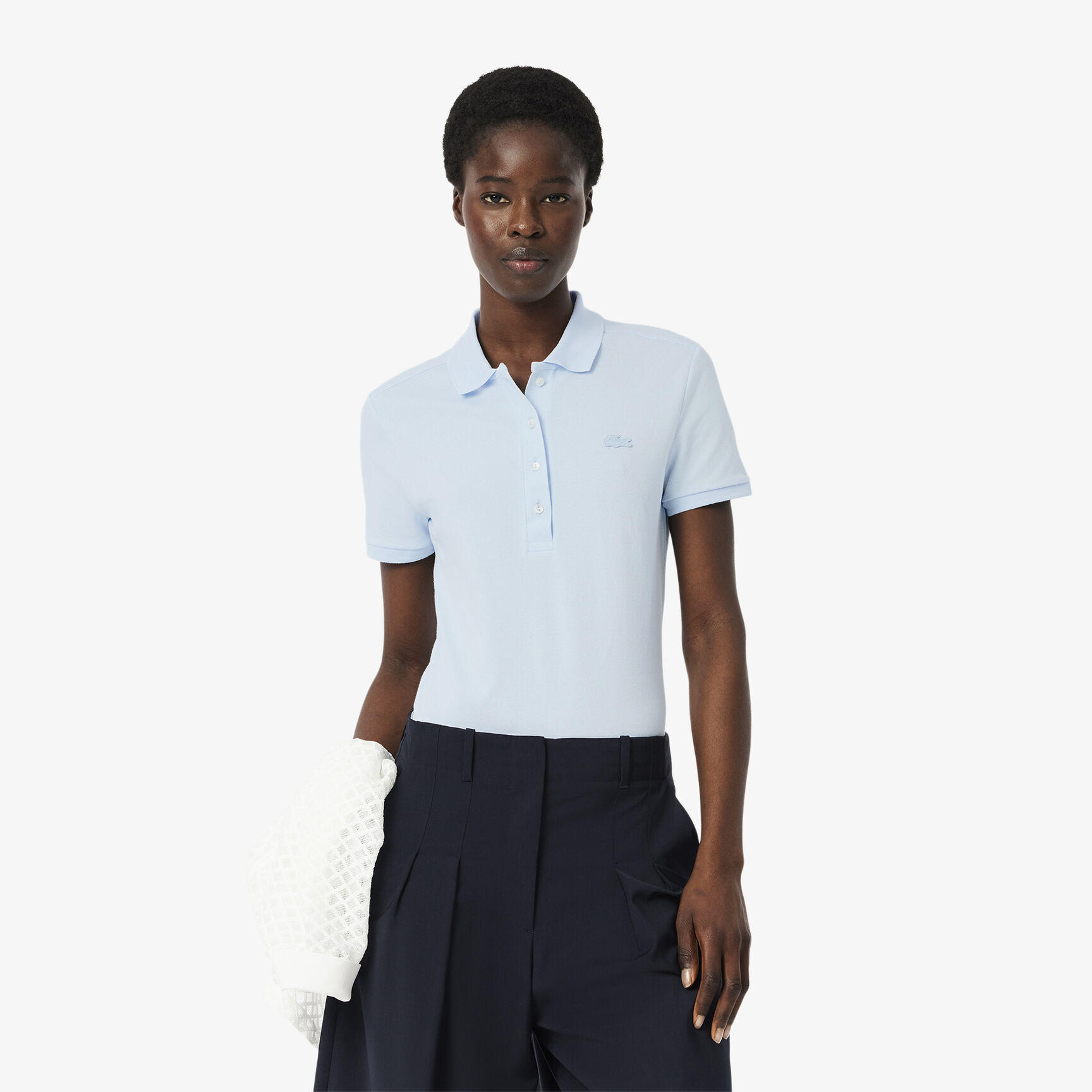 L.12.D Slim Fit Stretch Petit Pique Polo Shirt L.12.D Slim Fit Stretch Mini Pique Polo Shirt - PF5462-00-T01