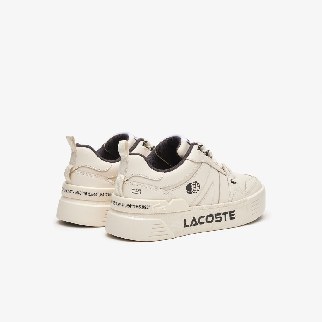 سنيكرز L002 جلد يحمل اسم الماركة للنساء Women's Branded Leather L002 Trainers - 46CFA0021-2G9