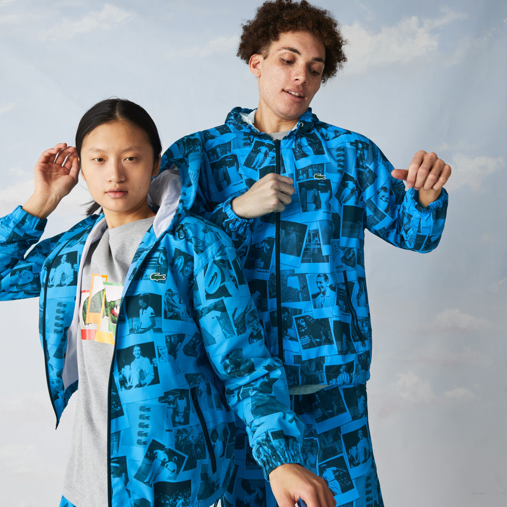 جاكيت بسحاب للجنسين من مجموعة Lacoste LIVE و Polaroid جاكيت بسحاب للجنسين من مجموعة Lacoste LIVE و Polaroid
