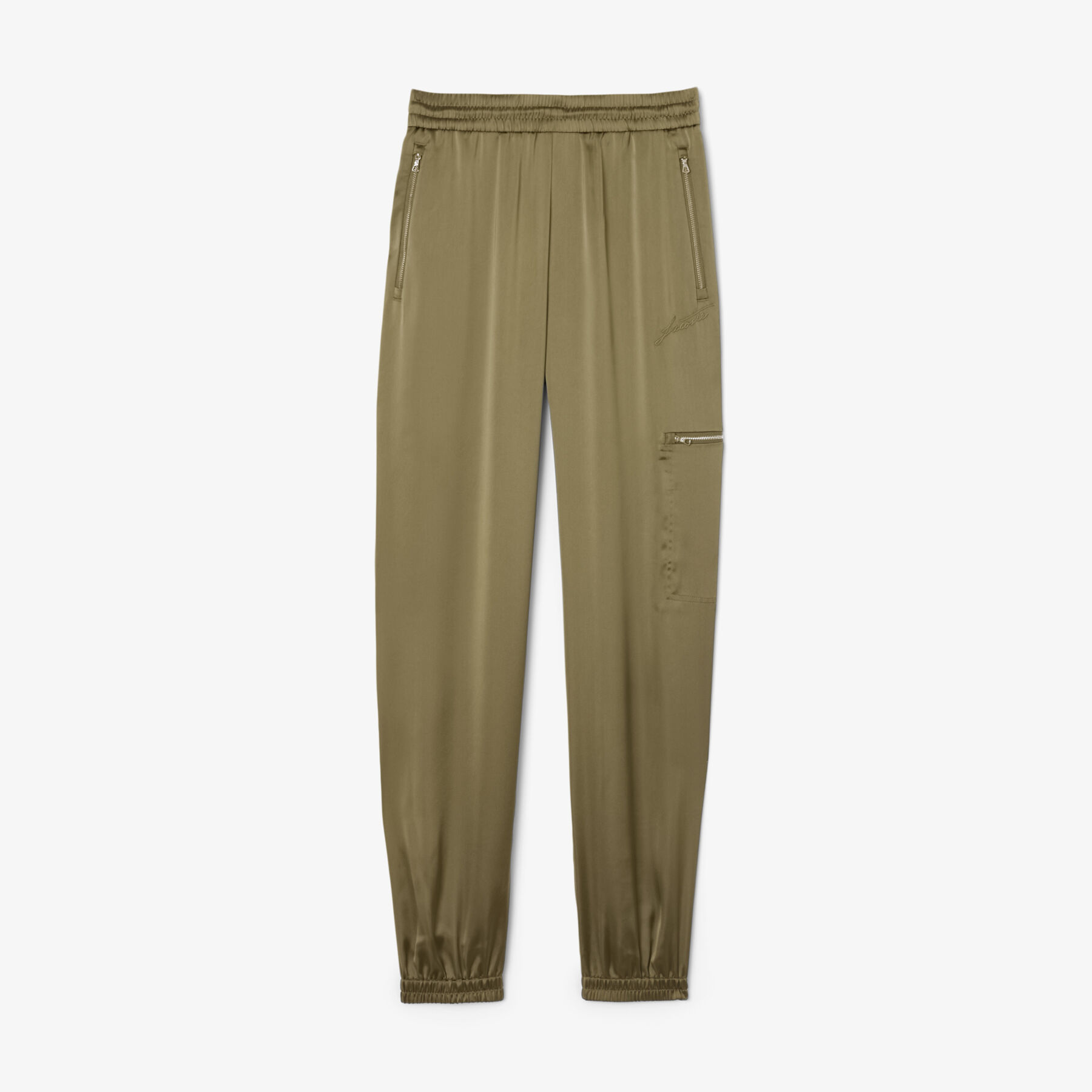 lacoste oversized satin sweatpants