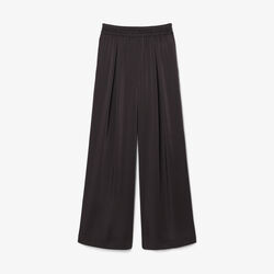 lacoste oversized elasticated satin pants