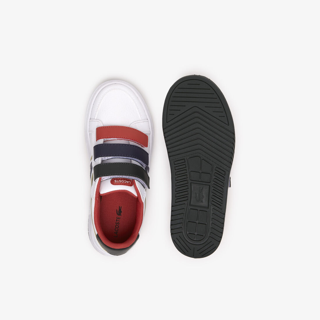 سنيكرز لاكوست L001 من خامات صناعية بثلاثة ألوان للأطفال سنيكرز لاكوست L001 من خامات صناعية بثلاثة ألوان للأطفال