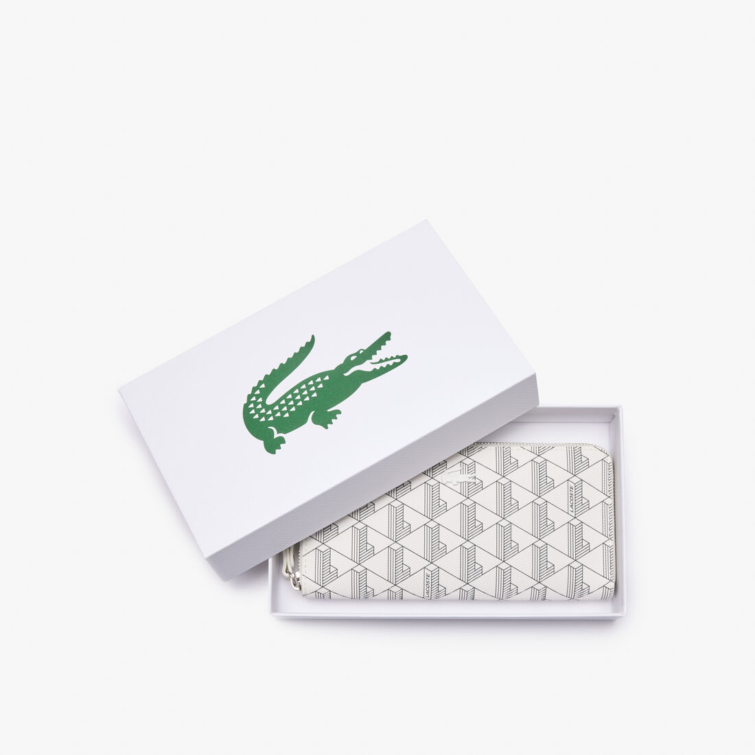 Women's Lacoste Monogram Print Zip Wallet Women's Lacoste Monogram Print Zip Wallet - NF3958DG-N06