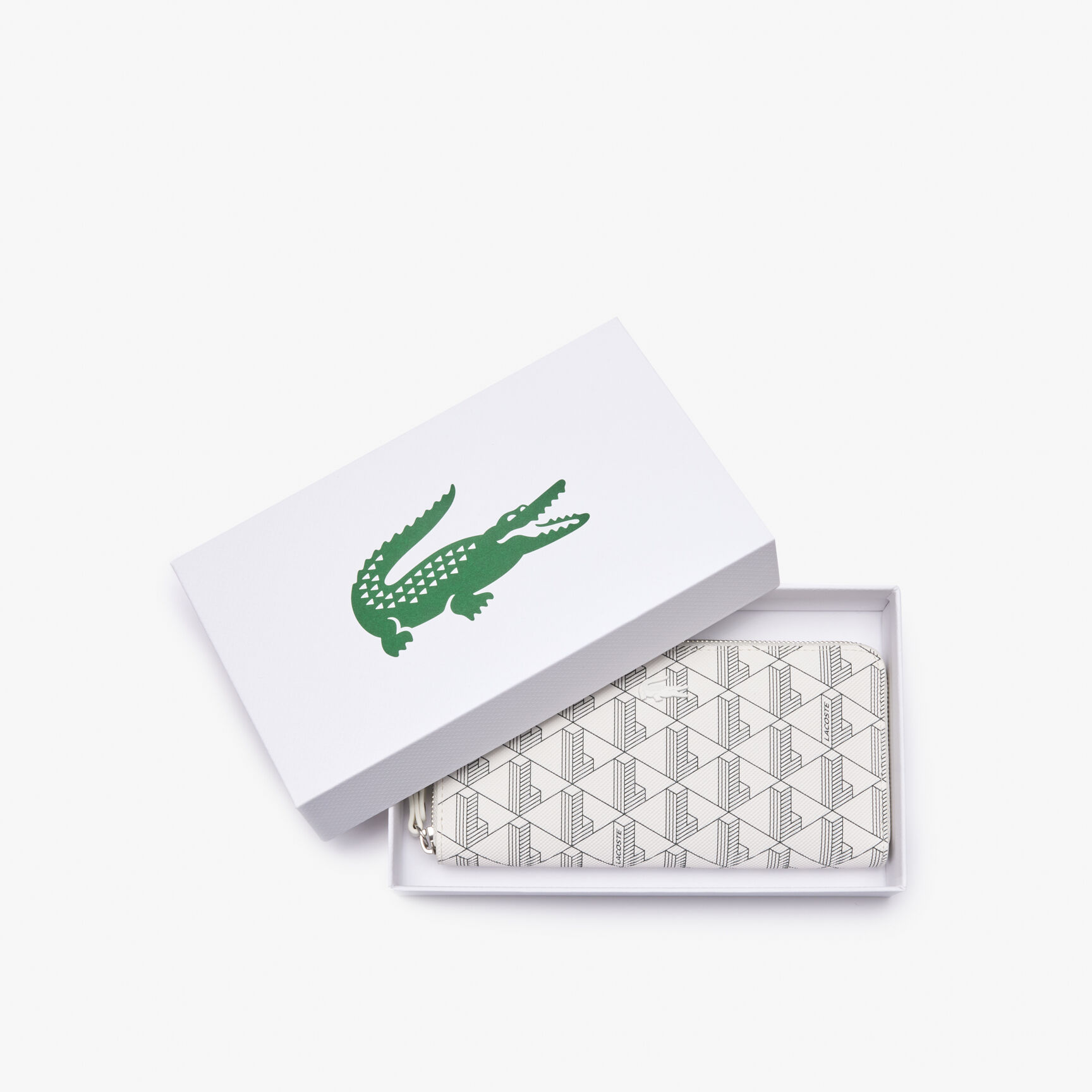 Women's Lacoste Monogram Print Zip Wallet Women's Lacoste Monogram Print Zip Wallet - NF3958DG-N06