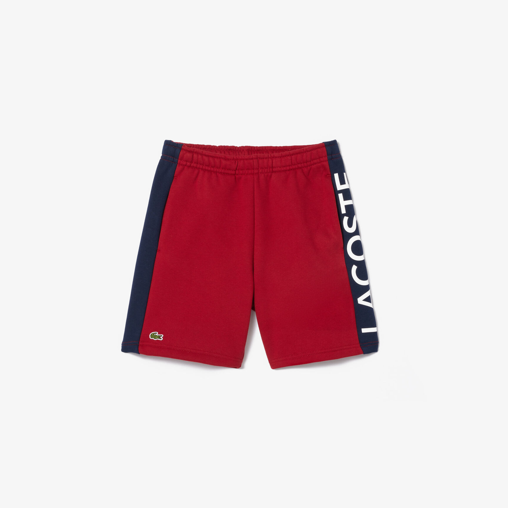 Kids' Lacoste Colour-Stripe Organic Cotton Shorts - GJ5283-00-IQF
