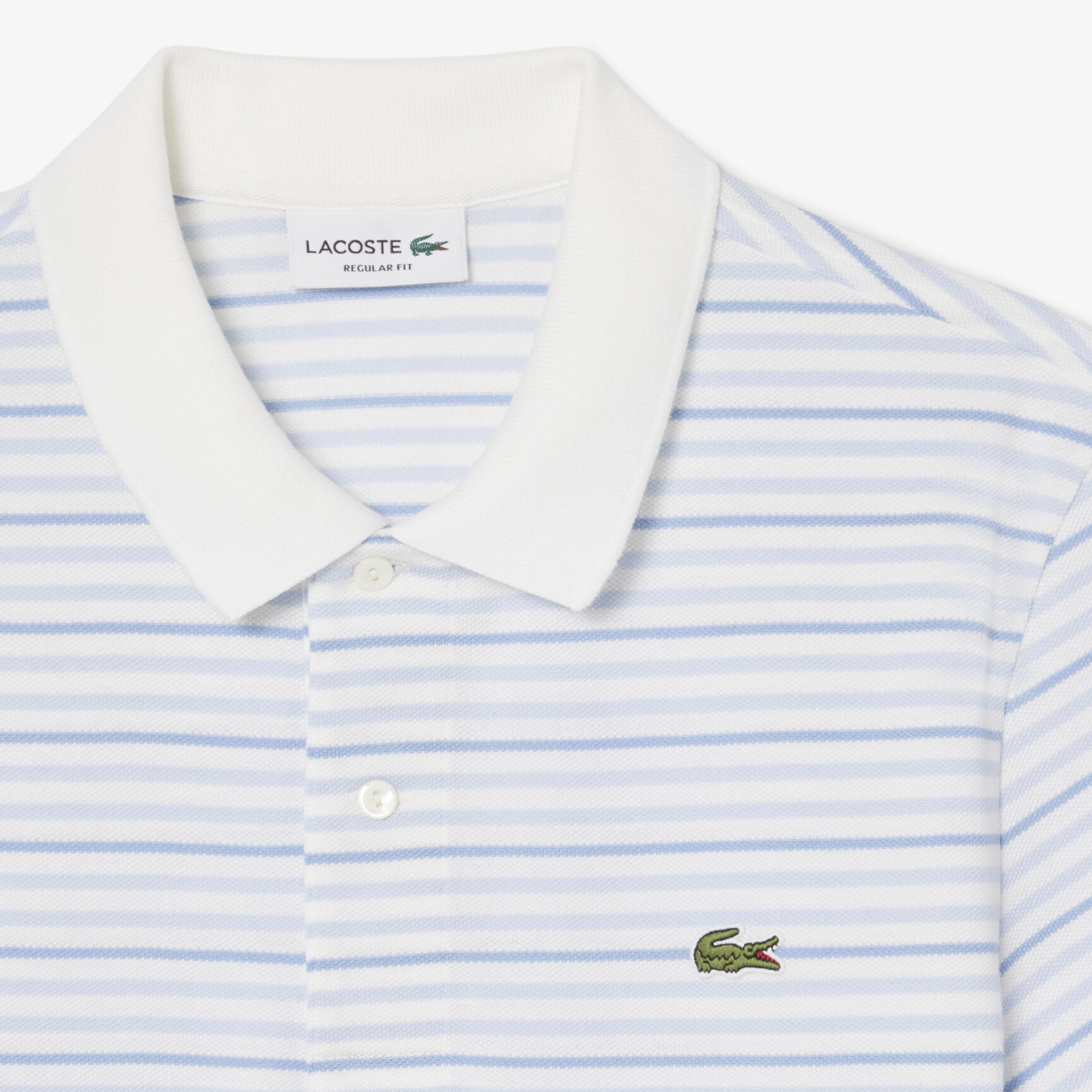 Classic Fit Striped Petit Pique Polo Shirt - PH0871-00-WB5