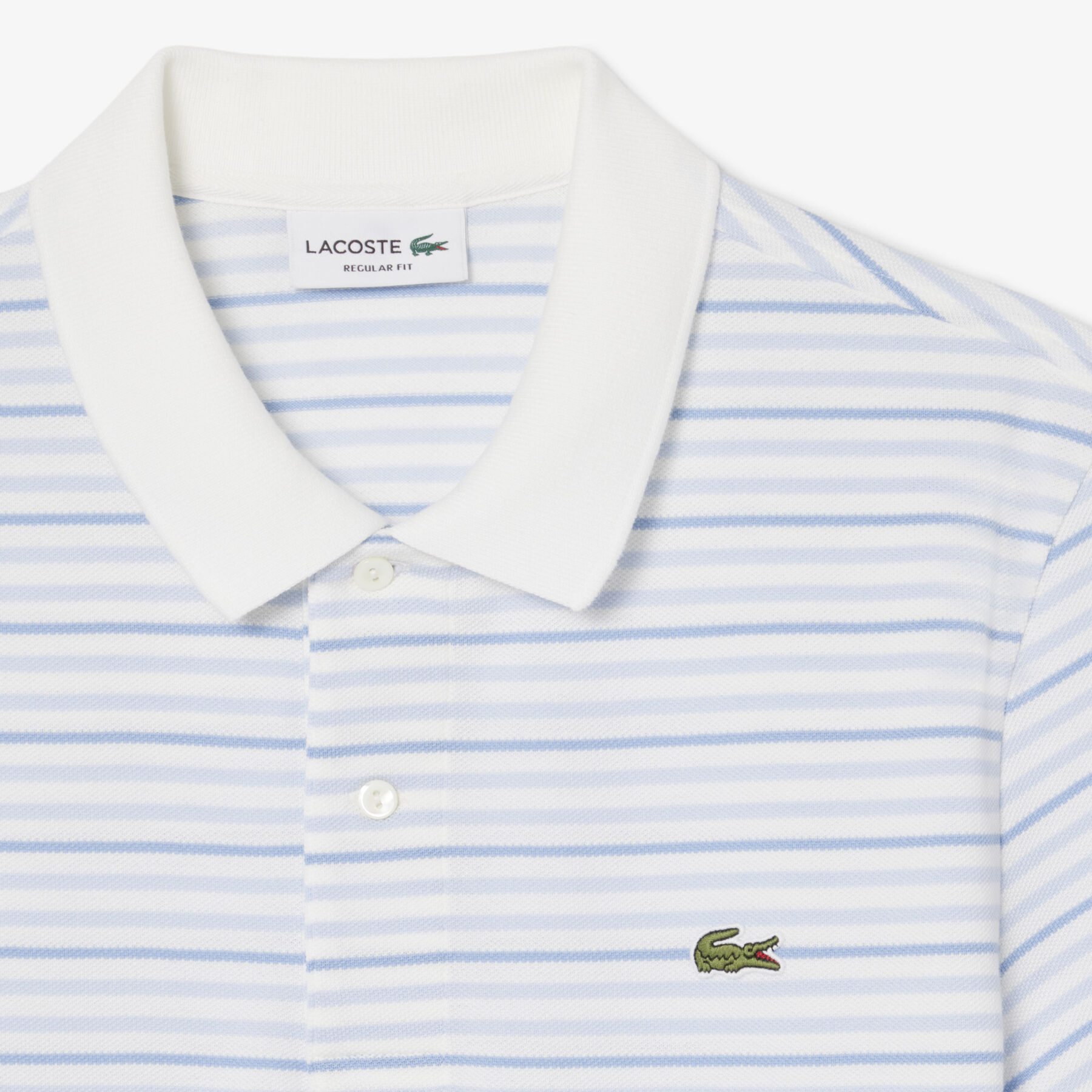Classic Fit Striped Petit Pique Polo Shirt lacoste classic fit striped petit pique polo shirt